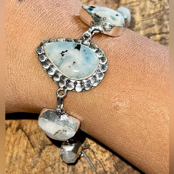 Rainbow Moonstone Bracelet 6” - 7” - Picture 5 of 8